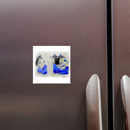 Egypt Feast of Nebamun Fridge Magnet