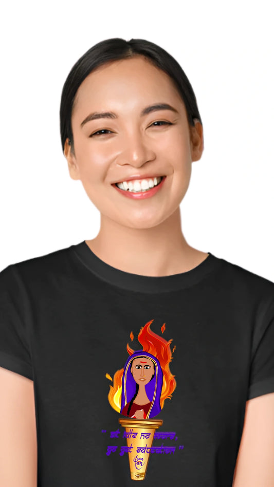 Sau Savtiribai Phule Unisex Grpahic Tshirt By Nibbana Studio