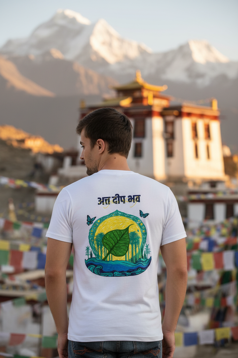 White back - Indian man, Tibet