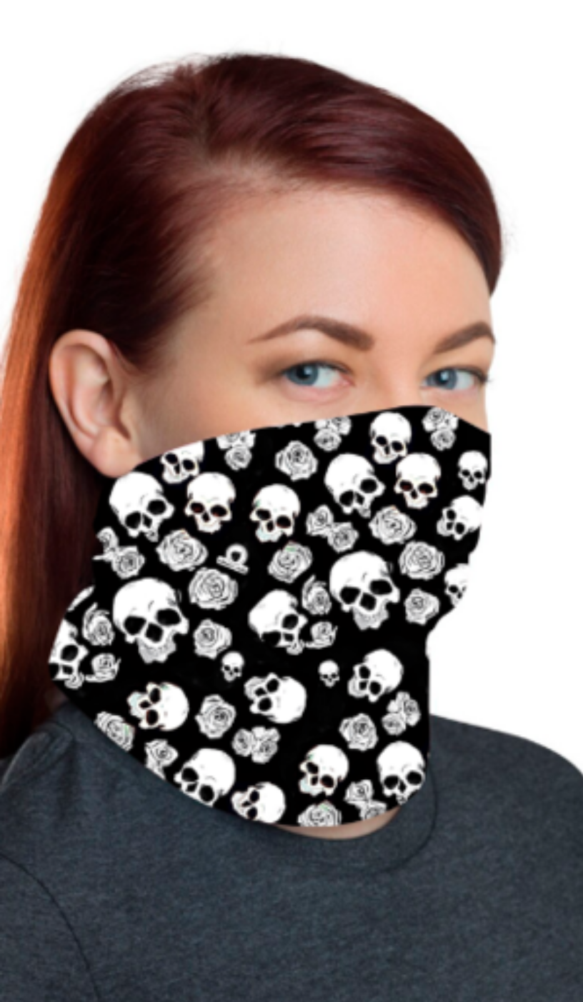 Skull 💀 face mask bandana headgrear