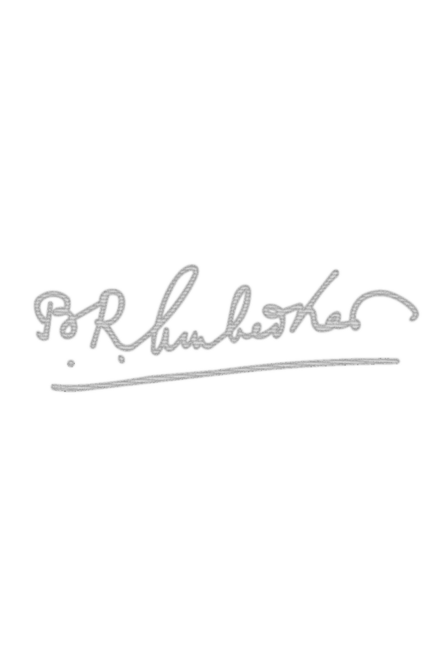 Ambedkar signature embroidery Polo Tshirt