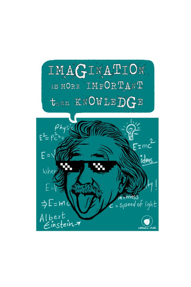 Imagination Einstein by Nibbana Studio