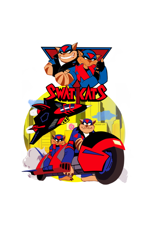 Swat Kats Series Round Neck tshirt