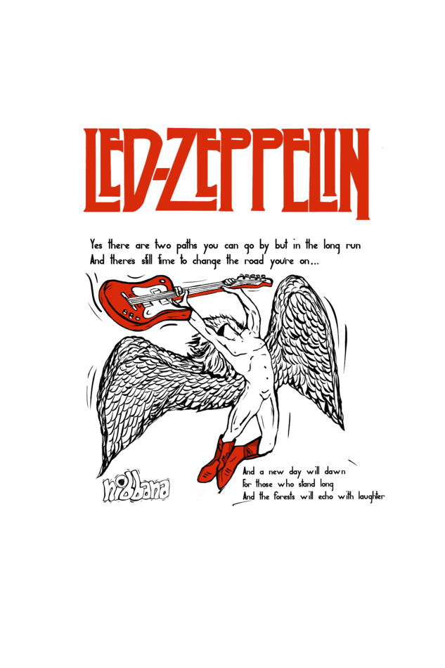 Led Zeppelin Zipper Tote bag