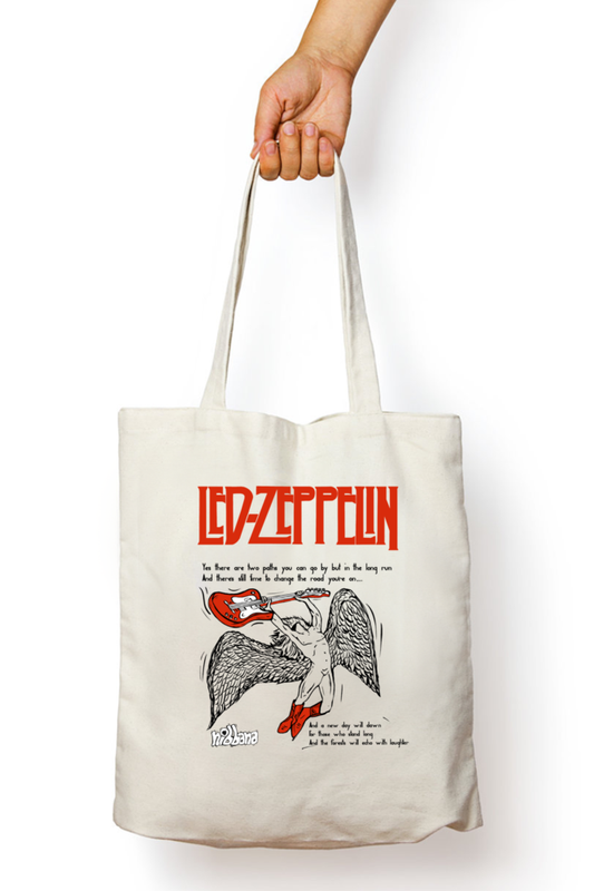 Led Zeppelin Zipper Tote bag