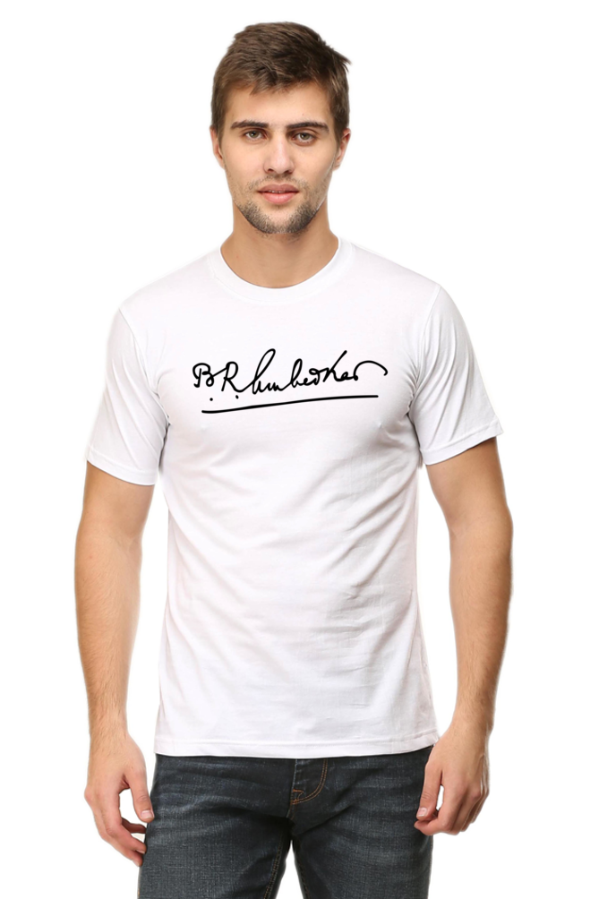 Dr. Ambedkar Signature black tshirt