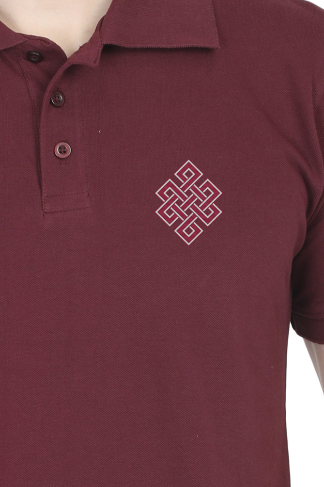Unending knot Polo Tshirt by Nibbana Studio