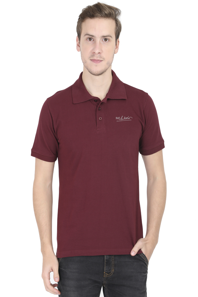 Ambedkar signature embroidery Polo Tshirt