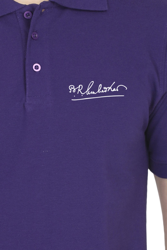 Dr. Ambedkar signature polo tshirt