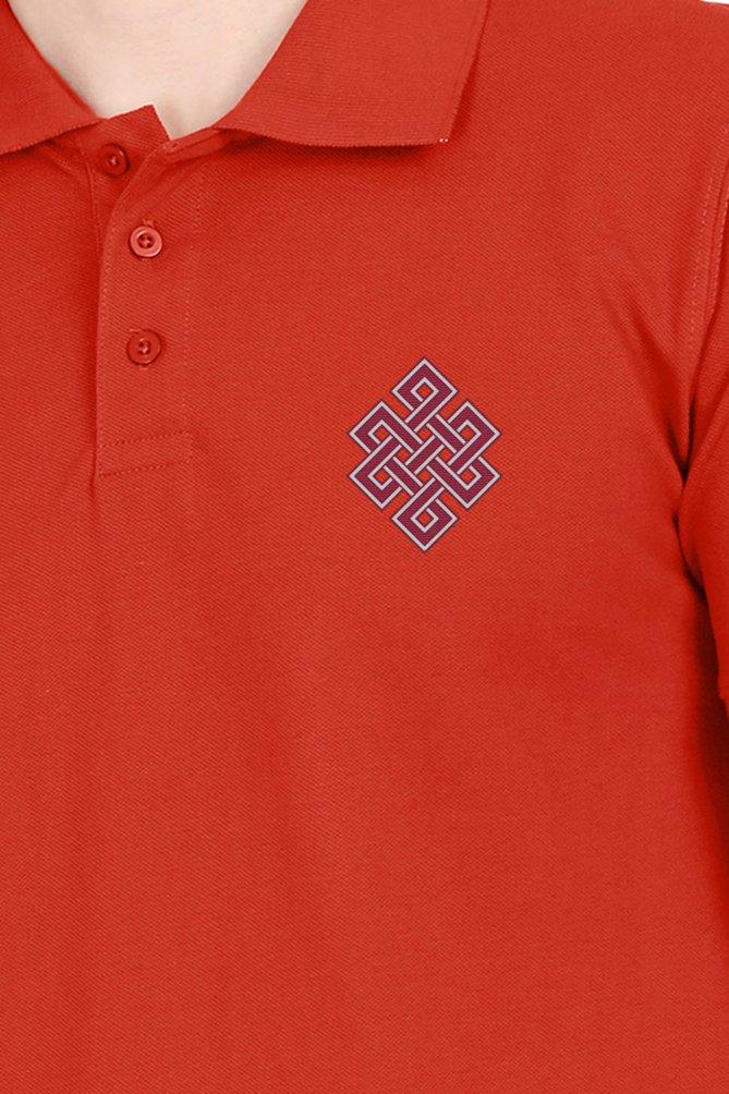 Unending knot Polo Tshirt by Nibbana Studio