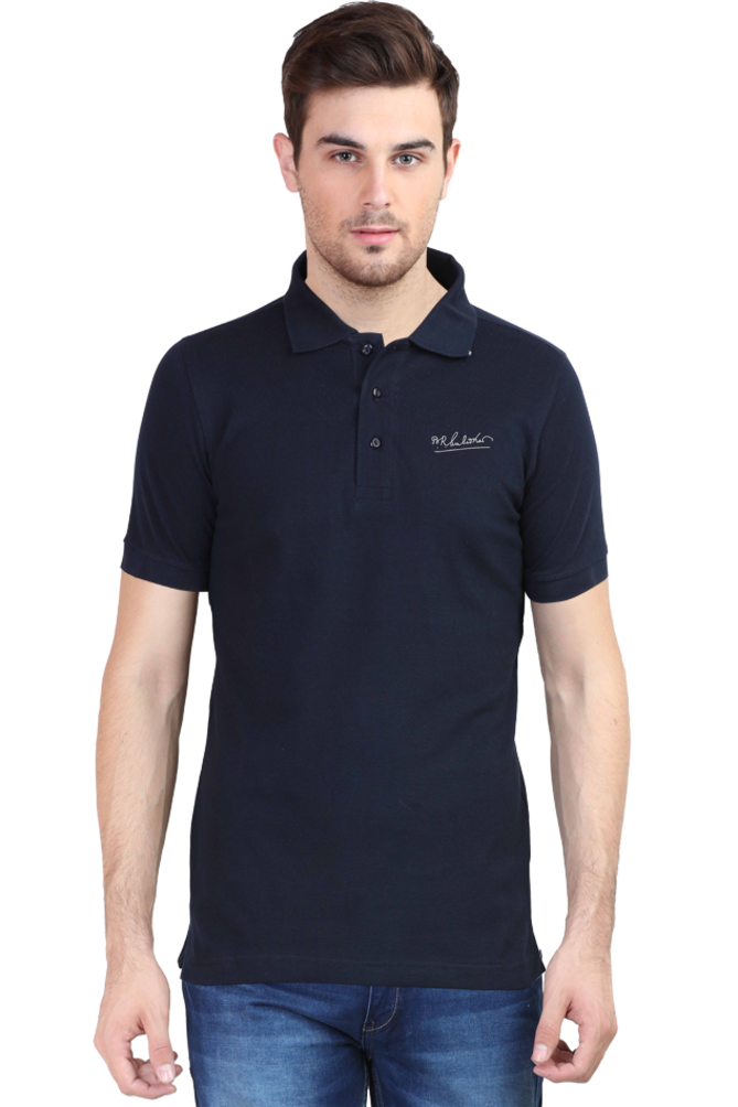 Ambedkar signature embroidery Polo Tshirt