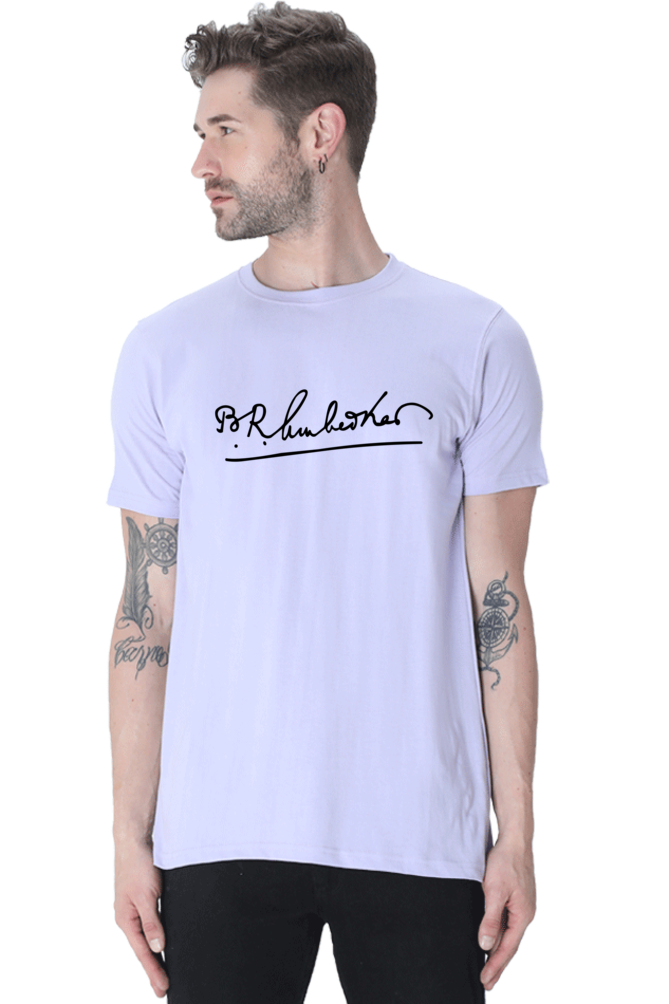 Dr. Ambedkar Signature black tshirt