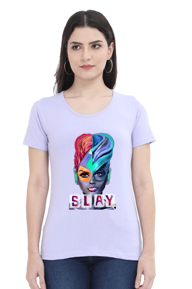 Slay Round Women's Neck tshirt