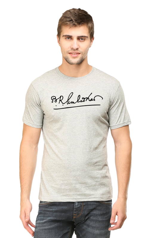 Dr. Ambedkar Signature black tshirt