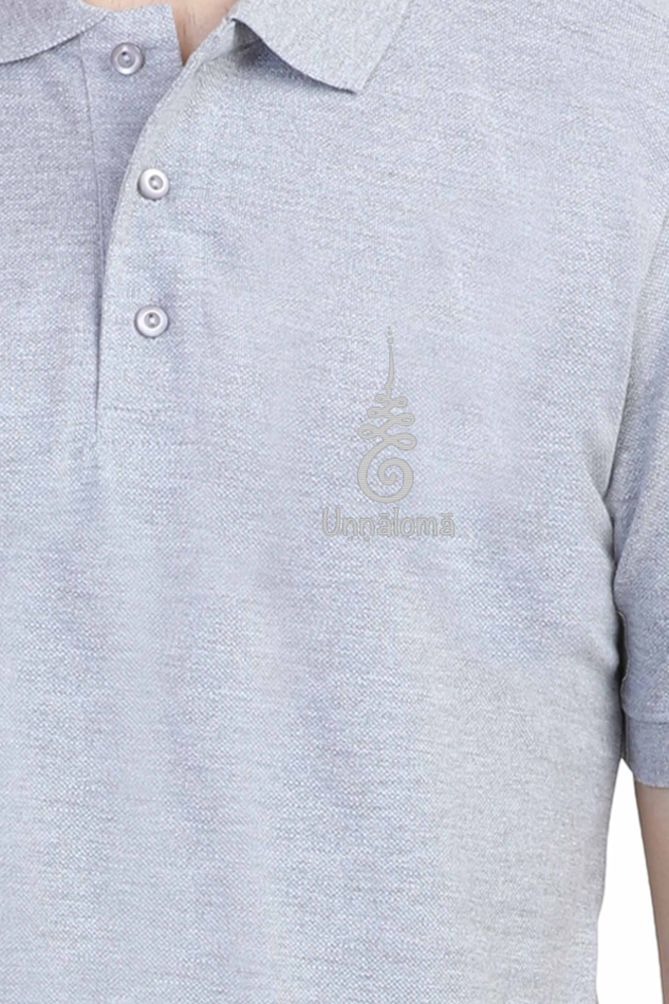 Unalome Embroidery design Polo Tshirt
