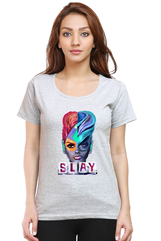 Slay Round Women's Neck tshirt