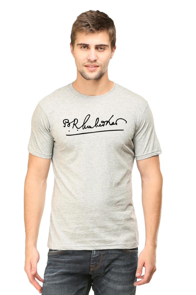 Dr. Ambedkar Signature black tshirt