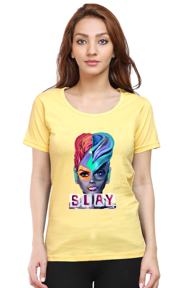 Slay Round Women's Neck tshirt