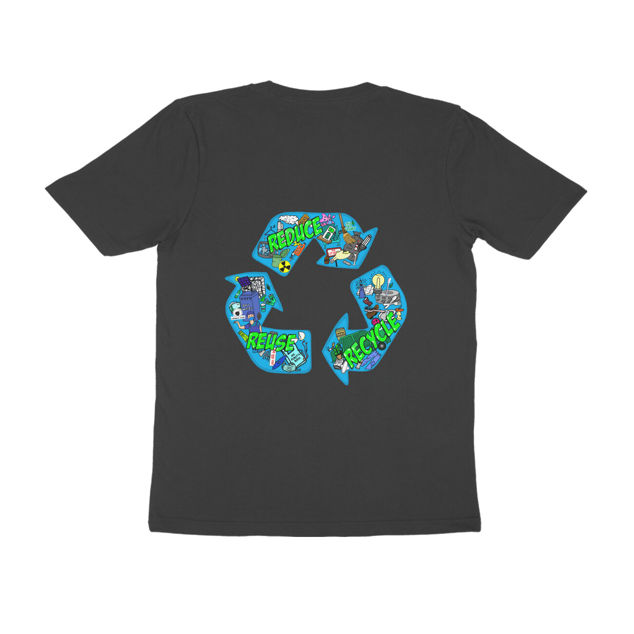 3R Recycle front back print by Nibbana Studio